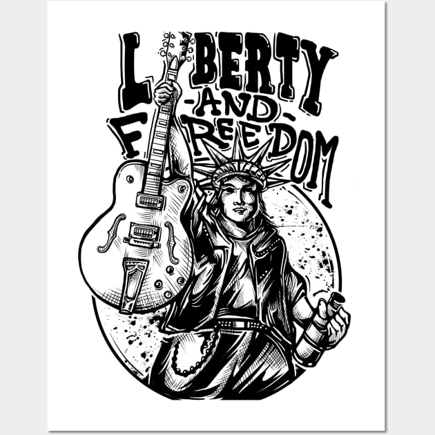 Freedom or Not Wall Art by Dark Planet Tees